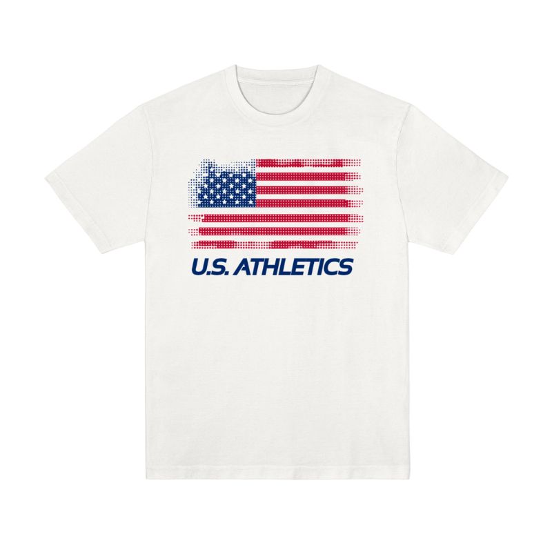U.S. ATHLETICS FADED FLAG TEE FULL FRONT PRINT